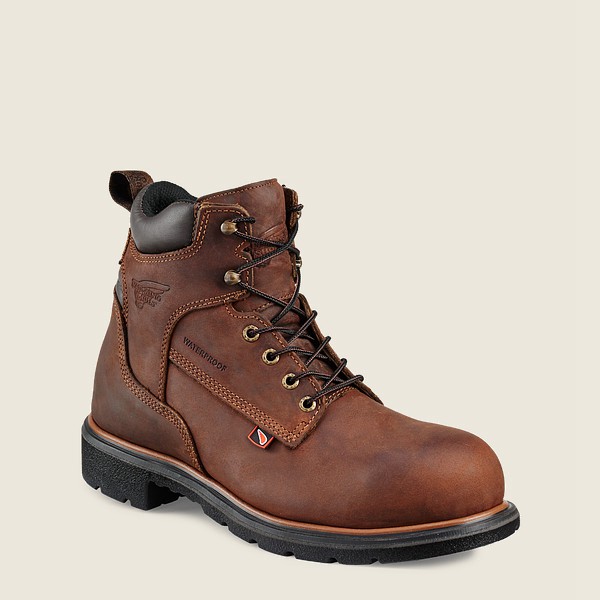 Red Wing Iş Botu Erkek - Dynaforce® - 6-Inch Waterproof Soft Toe - Kahverengi - 70IYEGFWM